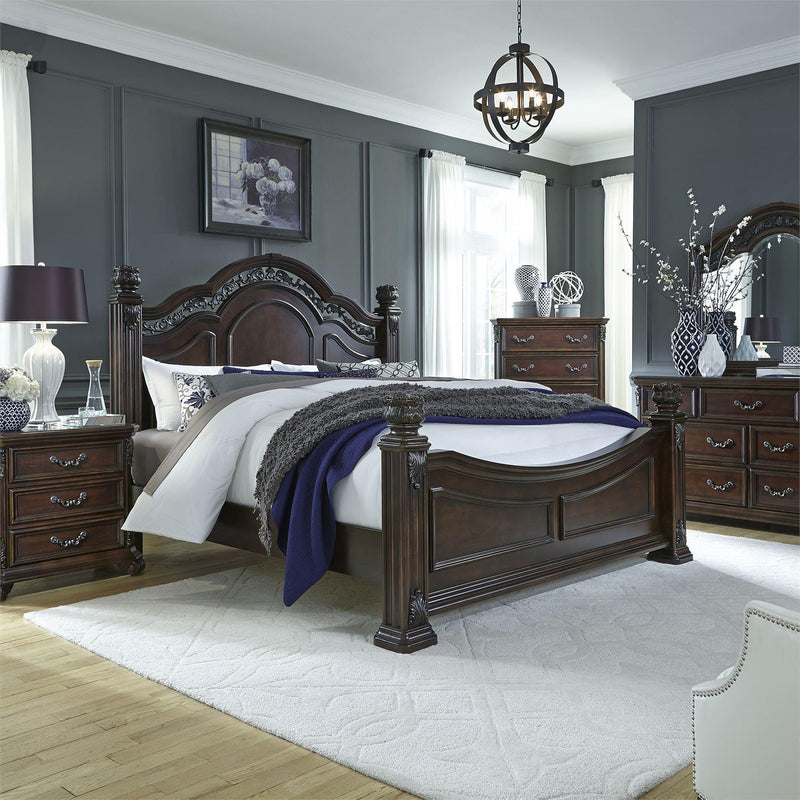  Liberty Furniture Industries Inc. Messina Estates King Poster Bed 737-BR-KPS IMAGE 5