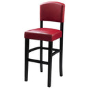 Linon Monaco Pub Height Stool 0218RED-01-KD-U IMAGE 1