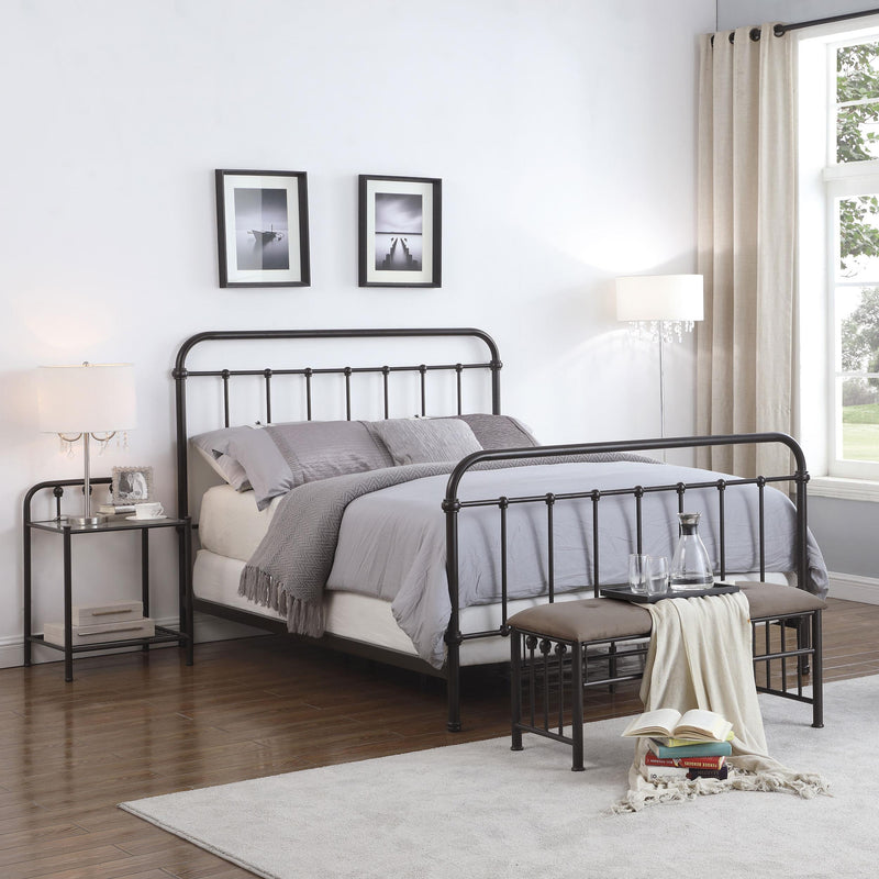 Coaster Furniture Livingston 300399KW Metal California King Open Frame Bed - Dark Bronze IMAGE 10