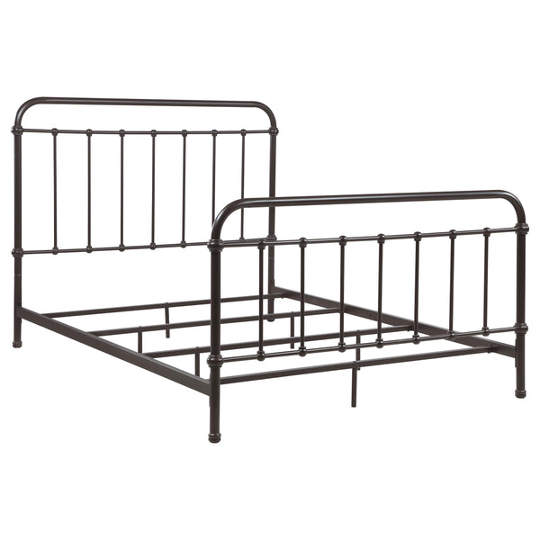 Coaster Furniture Livingston 300399KW Metal California King Open Frame Bed - Dark Bronze IMAGE 1