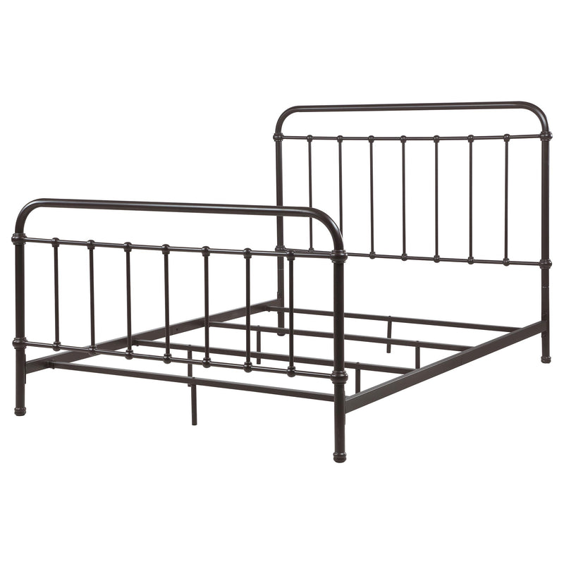Coaster Furniture Livingston 300399KW Metal California King Open Frame Bed - Dark Bronze IMAGE 3