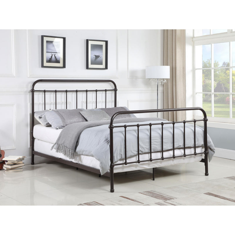 Coaster Furniture Livingston 300399KW Metal California King Open Frame Bed - Dark Bronze IMAGE 9