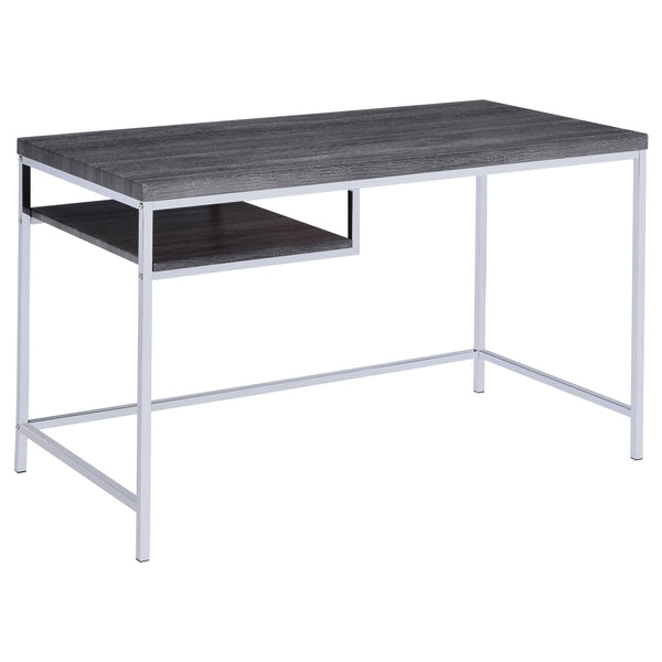 Coaster Furniture Kravitz 801271 47-inch 1-shelf Writing Desk - Weathered Grey IMAGE 1