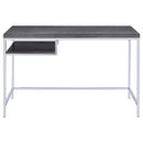  Coaster Furniture Kravitz 801271 47-inch 1-shelf Writing Desk - Weathered Grey IMAGE 2