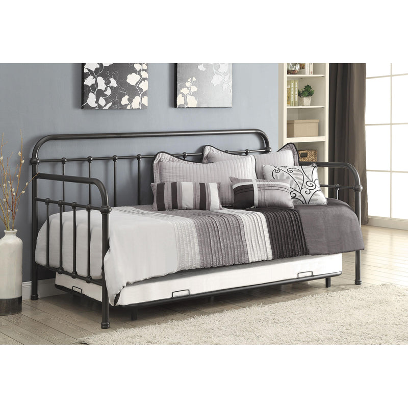 Coaster Furniture Livingston 300398 Metal Twin Daybed with Trundle - Dark Bronze IMAGE 2