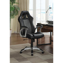 Coaster Furniture Roger 800046 Upholstered Adjustable Home Office Desk Chair - Black IMAGE 2