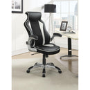 Coaster Furniture Dustin 800048 Upholstered Adjustable Home Office Desk Chair - Black IMAGE 2