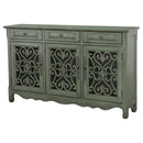 Coaster Furniture Madeline 950357 3-Drawer Scrollwork Accent Cabinet - Antique Green IMAGE 3