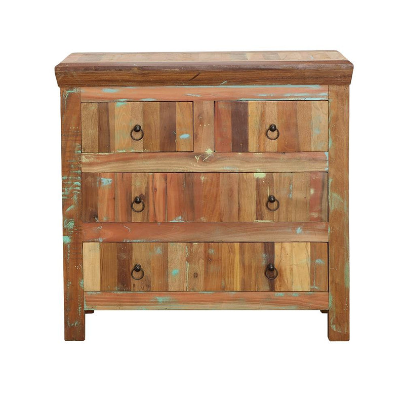 Coaster Furniture Harper 950366 4-Drawer Solid Reclaimed Wood Accent Cabinet - Brown IMAGE 2