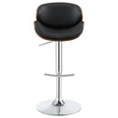 Coaster Furniture Harris 130504 Adjustable Bar Stool - Black and Chrome IMAGE 2