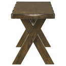 Coaster Furniture Alston 106383 47-inch Solid Wood Dining Bench - Knotty Nutmeg IMAGE 3