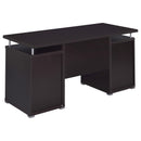  Coaster Furniture Tracy 800107 55-inch 2-Drawer Office Computer Desk - Cappuccino IMAGE 6