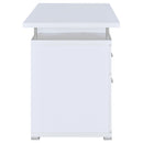  Coaster Furniture Tracy 800108 55-inch 2-Drawer Office Computer Desk - White IMAGE 7