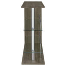 Coaster Furniture Prescott 100156 Rectangular Home Bar Table - Weathered Grey IMAGE 2