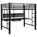 Coaster Furniture Avalon 460023 Full Workstation Loft Bed - Black IMAGE 2