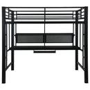 Coaster Furniture Avalon 460023 Full Workstation Loft Bed - Black IMAGE 3