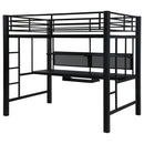 Coaster Furniture Avalon 460023 Full Workstation Loft Bed - Black IMAGE 4