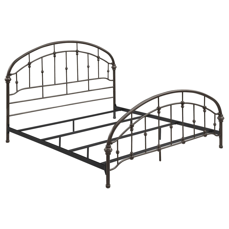 Coaster Furniture Rowan 300407KE Metal Eastern King Open Frame Bed - Dark Bronze IMAGE 1