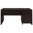  Coaster Furniture Halston 800982 60-inch 3-Drawer Office Computer Desk - Cappuccino IMAGE 4