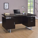  Coaster Furniture Lawtey 801521 60-inch 2-Drawer Office Computer Desk - Cappuccino IMAGE 10