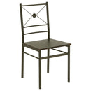 Coaster Furniture Anna 100033 5-piece Rectangular Dining Table Set - Dark Bronze IMAGE 2