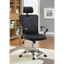 Coaster Furniture Stark 800206 Upholstered Adjustable Mesh Office Desk Chair - Black IMAGE 1