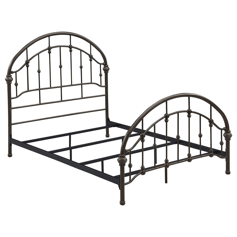 Coaster Furniture Rowan 300407F Metal Full Open Frame Bed - Dark Bronze IMAGE 1
