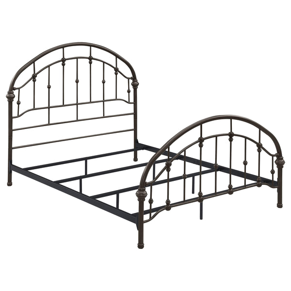 Coaster Furniture Rowan 300407Q Metal Queen Open Frame Bed - Dark Bronze IMAGE 1