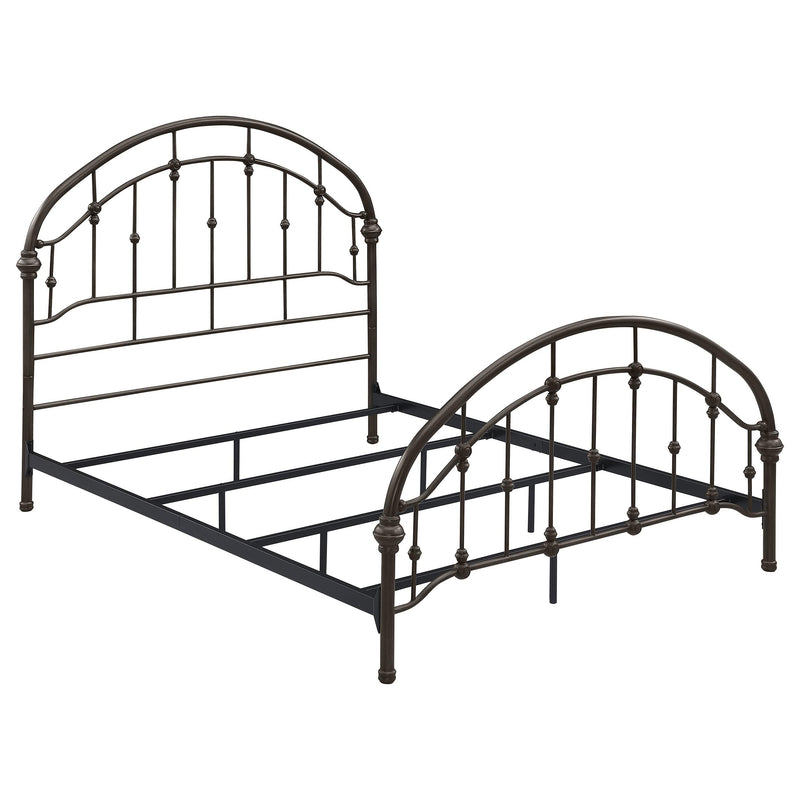 Coaster Furniture Rowan 300407Q Metal Queen Open Frame Bed - Dark Bronze IMAGE 1