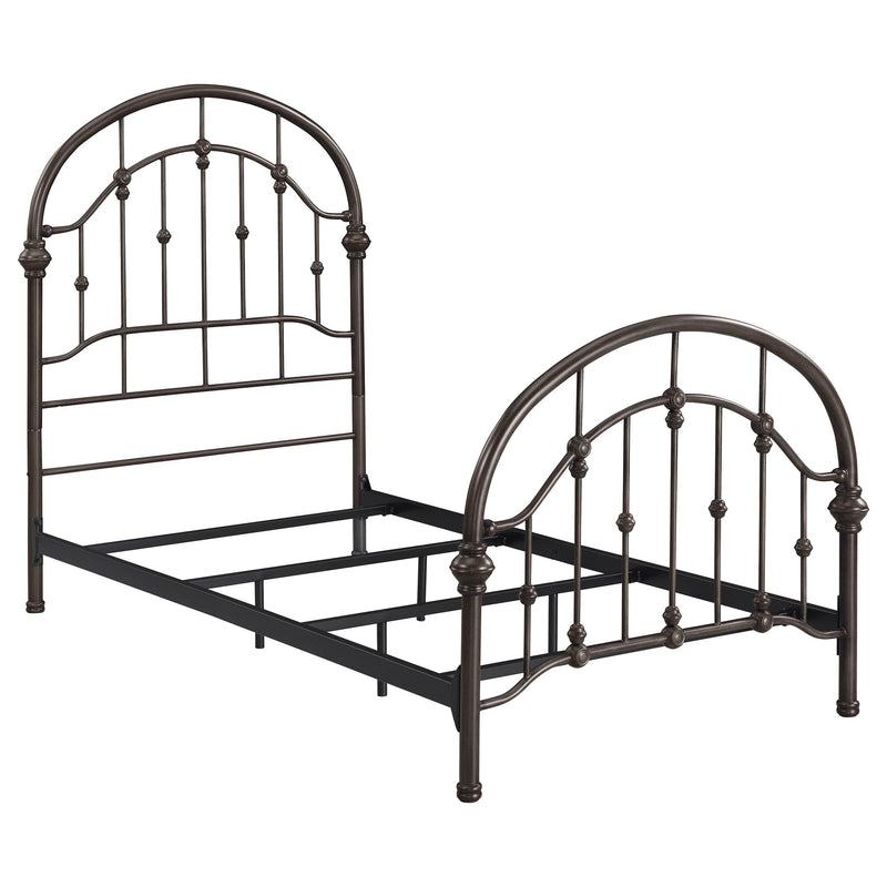 Coaster Furniture Rowan 300407T Metal Twin Open Frame Bed - Dark Bronze IMAGE 2