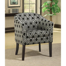Coaster Furniture Jansen 900435 Upholstered Accent Club Chair - Grey and Black IMAGE 2