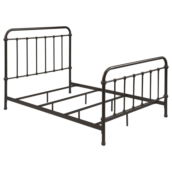 Coaster Furniture Livingston 300399F Metal Full Open Frame Bed - Dark Bronze IMAGE 1