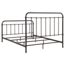 Coaster Furniture Livingston 300399Q Metal Queen Open Frame Bed - Dark Bronze IMAGE 5