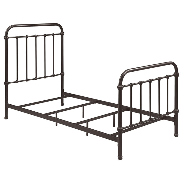 Coaster Furniture Livingston 300399T Metal Twin Open Frame Bed - Dark Bronze IMAGE 1