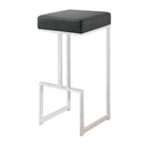 Coaster Furniture Gervase 105263 Square Bar Stool - Black and Chrome IMAGE 1