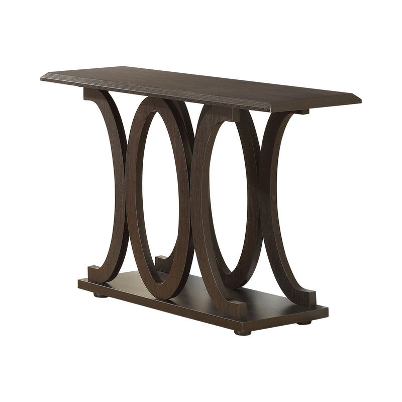 Coaster Furniture Shelly 703149 Engineered Wood Entryway Console Table - Cappuccino IMAGE 1