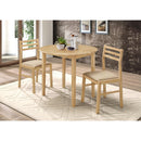 Coaster Furniture Bucknell 130006 3-piece Round Drop Leaf Dining Table Set - Natural IMAGE 12