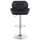 Coaster Furniture Berrington 100425 Upholstered Adjustable Bar Stool - Black (Set of 2) IMAGE 3