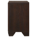 Coaster Furniture Kauffman 204392 2-Drawer Nightstand - Dark Cocoa IMAGE 4