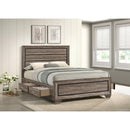 Coaster Furniture Kauffman 204190Q Wood Queen Storage Panel Bed - Washed Taupe IMAGE 10