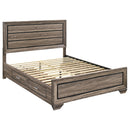 Coaster Furniture Kauffman 204190Q Wood Queen Storage Panel Bed - Washed Taupe IMAGE 1