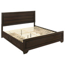 Coaster Furniture Kauffman 204390KE Wood Eastern King Storage Panel Bed - Dark Cocoa IMAGE 1