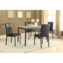 Coaster Furniture Garza 100612 Upholstered Dining Side Chair - Black (Set of 2) IMAGE 4