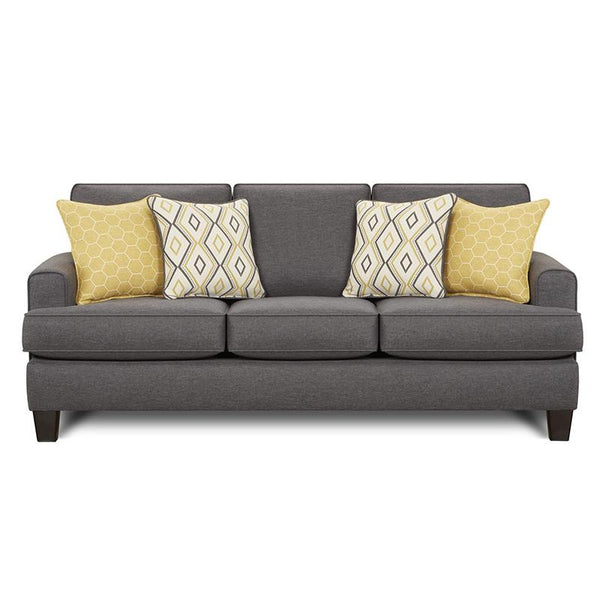 Fusion Furniture Maxwell Stationary Fabric Sofa 2600 MAXWELL GRAY (DIJON) IMAGE 1