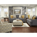 Fusion Furniture Maxwell Stationary Fabric Sofa 2600 MAXWELL GRAY (DIJON) IMAGE 2