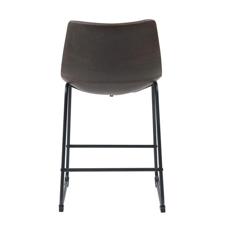 Coaster Furniture Michelle 102535 Upholstered Counter Chair - Brown (Set of 2) IMAGE 2