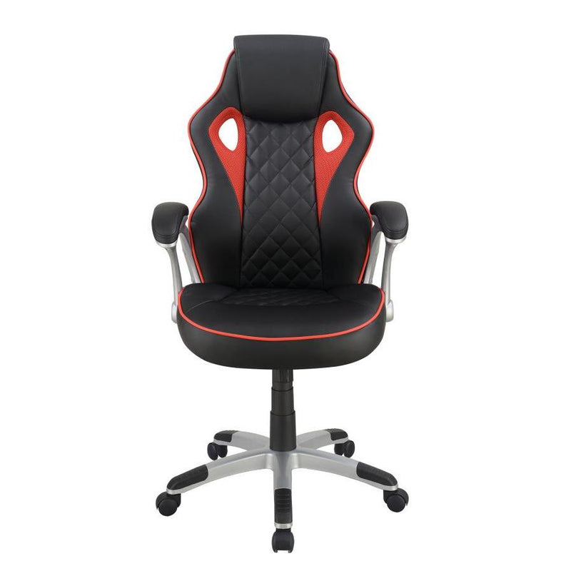 Coaster Furniture Lucas 801497 Upholstered Adjustable Home Office Desk Chair - Black IMAGE 2