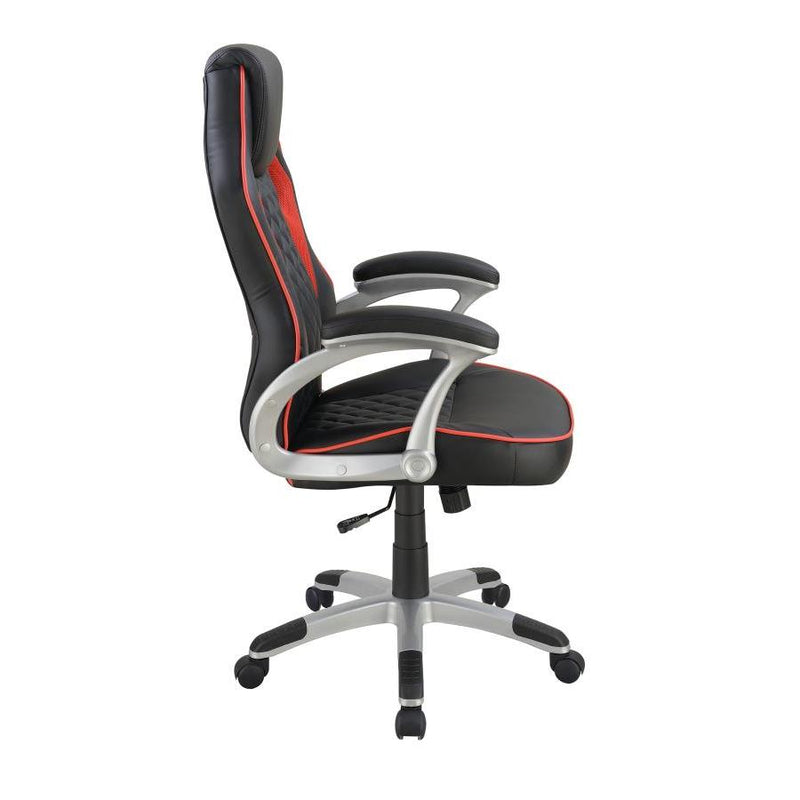 Coaster Furniture Lucas 801497 Upholstered Adjustable Home Office Desk Chair - Black IMAGE 3