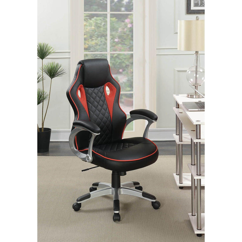 Coaster Furniture Lucas 801497 Upholstered Adjustable Home Office Desk Chair - Black IMAGE 8
