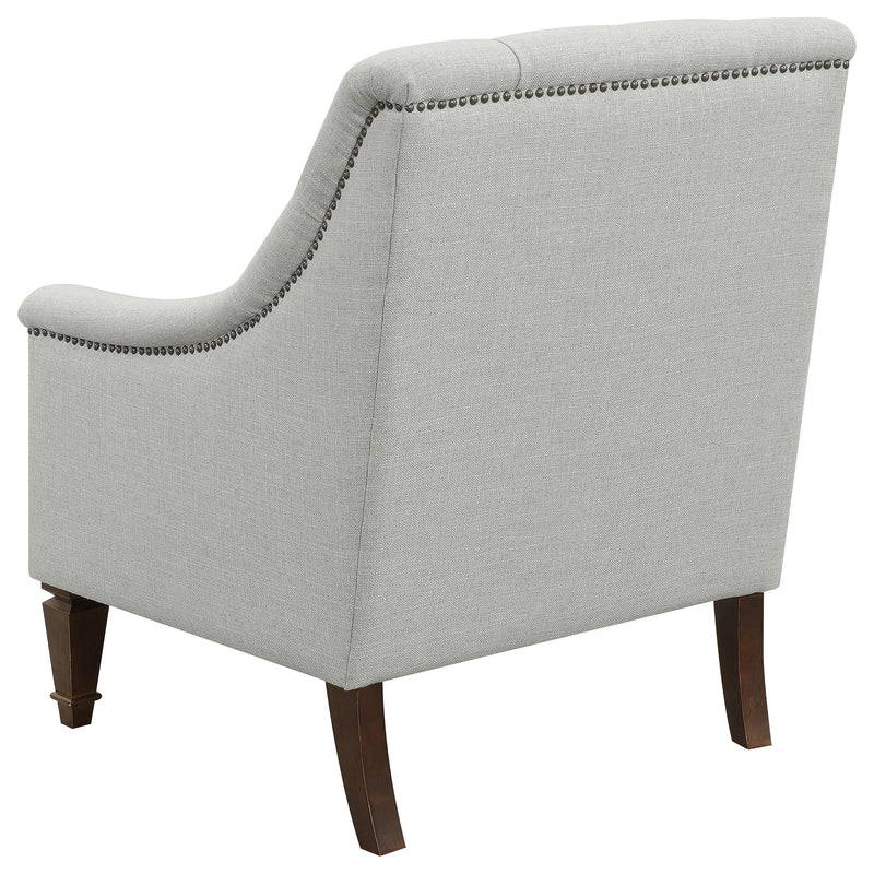 Coaster Furniture Avonlea 505643 Fabric Upholstered Sloped Arm Chair - Grey Fabric IMAGE 5